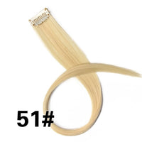 Alileader 18Inch Synthetic Curly Clip One In Hair Extensions Natural Long Hairpieces For Women Girl Pink Blue Colorful