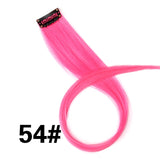 Alileader 18Inch Synthetic Curly Clip One In Hair Extensions Natural Long Hairpieces For Women Girl Pink Blue Colorful