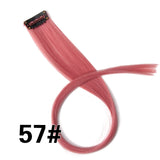 Alileader 18Inch Synthetic Curly Clip One In Hair Extensions Natural Long Hairpieces For Women Girl Pink Blue Colorful