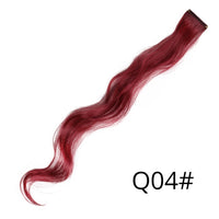 Alileader 18Inch Synthetic Curly Clip One In Hair Extensions Natural Long Hairpieces For Women Girl Pink Blue Colorful