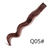 Alileader 18Inch Synthetic Curly Clip One In Hair Extensions Natural Long Hairpieces For Women Girl Pink Blue Colorful