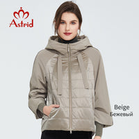 Astrid 2021 Spring coat women Outwear trend Jacket Short Parkas casual fashion female high quality Warm Thin Cotton AM-8601