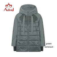 Astrid 2021 Spring coat women Outwear trend Jacket Short Parkas casual fashion female high quality Warm Thin Cotton AM-8601