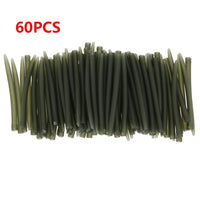 100PCS Terminal Carp Fishing Hook Rubber Tip Tube Anti Tangle Sleeves Connect with Fishing Hooks Carp Fishing Accessories