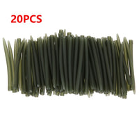 100PCS Terminal Carp Fishing Hook Rubber Tip Tube Anti Tangle Sleeves Connect with Fishing Hooks Carp Fishing Accessories