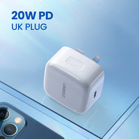 UGREEN PD Charger 20W QC4.0 QC3.0 USB Type C Fast Charger Quick Charge 4.0 3.0 QC for iPhone 13 12 Pro Xs 8 Xiaomi Phone Charger