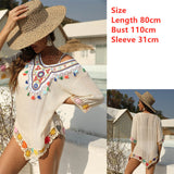 Crochet Beach Cover Up Dress Women 2022 Summer saida de praia Women&#39;s Swimwear Vestidos Verano Mujer Funda Playa Tunic Pareo
