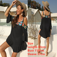 Crochet Beach Cover Up Dress Women 2022 Summer saida de praia Women&#39;s Swimwear Vestidos Verano Mujer Funda Playa Tunic Pareo