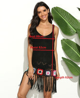 Crochet Beach Cover Up Dress Women 2022 Summer saida de praia Women&#39;s Swimwear Vestidos Verano Mujer Funda Playa Tunic Pareo