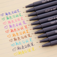 6-12Pcs/Box Drawing Painting Marker Pens Metallic Color Pens for Black Paper Art Supplies Marker Pen Stationery Material Escolar