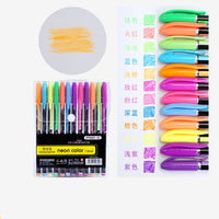 6-12Pcs/Box Drawing Painting Marker Pens Metallic Color Pens for Black Paper Art Supplies Marker Pen Stationery Material Escolar