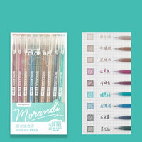 6-12Pcs/Box Drawing Painting Marker Pens Metallic Color Pens for Black Paper Art Supplies Marker Pen Stationery Material Escolar