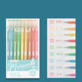 6-12Pcs/Box Drawing Painting Marker Pens Metallic Color Pens for Black Paper Art Supplies Marker Pen Stationery Material Escolar