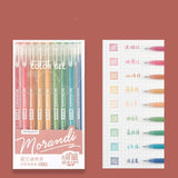 6-12Pcs/Box Drawing Painting Marker Pens Metallic Color Pens for Black Paper Art Supplies Marker Pen Stationery Material Escolar