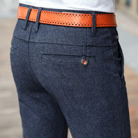 2022 New Classic Style Men&#39;s Casual Pants Business Fashion Black Blue Elastic Regular Fit Brand Trousers High Quality Clothes