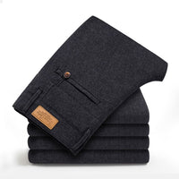2022 New Classic Style Men&#39;s Casual Pants Business Fashion Black Blue Elastic Regular Fit Brand Trousers High Quality Clothes