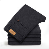 2022 New Classic Style Men&#39;s Casual Pants Business Fashion Black Blue Elastic Regular Fit Brand Trousers High Quality Clothes