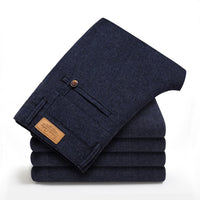 2022 New Classic Style Men&#39;s Casual Pants Business Fashion Black Blue Elastic Regular Fit Brand Trousers High Quality Clothes