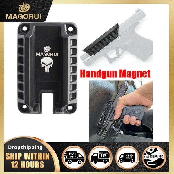Magorui Gun Magnet Mount Magnetic Flat Top Handgun Mount Concealed Tactical Firearm Accessories For Glock Sig XD M&amp;P Ruger