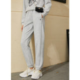 Amii Minimalism Autumn Winter Causal Hoodies Pants Women Sold Separately Embroidery Hoodies Elastic waist Women&#39;s Pants 12040981