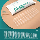 Nailpop Fake Nails Press on Nails Coffin Artificial Nails with Design Full Cover Tips Nail Accessories Tool 120/240pcs