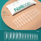 Nailpop Fake Nails Press on Nails Coffin Artificial Nails with Design Full Cover Tips Nail Accessories Tool 120/240pcs