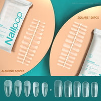 Nailpop Fake Nails Press on Nails Coffin Artificial Nails with Design Full Cover Tips Nail Accessories Tool 120/240pcs