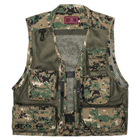 Fishing Photography Vest Summer Multi Pockets Mesh Jackets Waterproof Quick Dry Waistcoat Detachable Outdoor Life Jacket 낚시조끼