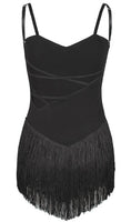 2021 Latin Dance Dress For Women Fringed dress Leopard Sleeveless Dress New Practice Clothes Latin Competition Dress SL4350