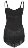 2021 Latin Dance Dress For Women Fringed dress Leopard Sleeveless Dress New Practice Clothes Latin Competition Dress SL4350
