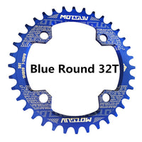 Bicycle Crank 104BCD Round Shape Narrow Wide 32T/34T/36T/38T MTB Chainring Bicycle Chainwheel Bike Circle Crankset Single Plate