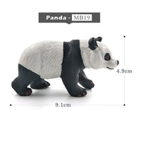 White Crocodile Panda Chimpanzee wildebeest Koala Deer Swan animal model figure figurine home decor decoration accessories toys