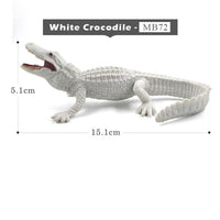 White Crocodile Panda Chimpanzee wildebeest Koala Deer Swan animal model figure figurine home decor decoration accessories toys