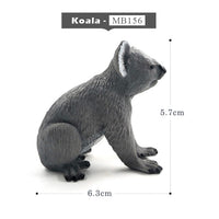 White Crocodile Panda Chimpanzee wildebeest Koala Deer Swan animal model figure figurine home decor decoration accessories toys