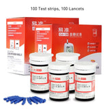 Cofoe GA 3 lecteur de glycémie et bandelettes de Test et aiguilles de lancettes