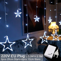 QIFU USB rideau lumineux joyeux noël décor pour la maison 2019 noël ornements arbre de noël pendentifs noël cadeaux nouvel an 2020