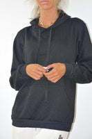 GREYMODA sweat femme peluche basique 100% coton confortable sport sweat mode hiver femme Streetwear décontracté taille unique