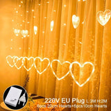 QIFU USB rideau lumineux joyeux noël décor pour la maison 2019 noël ornements arbre de noël pendentifs noël cadeaux nouvel an 2020