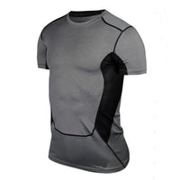 Men  s Compression Wear Under Pro Base Layer Short Sleeve T-Shirts   S-XXL
