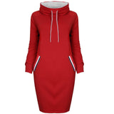 Women Hoodie Dress 2019 Winter Spring Women's Pullover Fashion Ladies Sweatshirts Female Long Hoodies Plus Size Women Pull Hoody on AliExpress