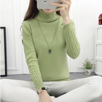 2019 Hot Autumn Winter Women Sweaters and Pullovers Fashion turtleneck Sweater Women twisted thickening slim pullover sweater