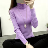 2019 Hot Autumn Winter Women Sweaters and Pullovers Fashion turtleneck Sweater Women twisted thickening slim pullover sweater