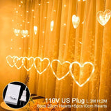 QIFU USB rideau lumineux joyeux noël décor pour la maison 2019 noël ornements arbre de noël pendentifs noël cadeaux nouvel an 2020