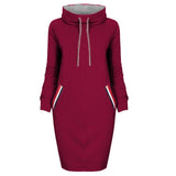 Women Hoodie Dress 2019 Winter Spring Women's Pullover Fashion Ladies Sweatshirts Female Long Hoodies Plus Size Women Pull Hoody on AliExpress