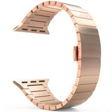 stainless steel strap for apple watch band 42mm 38mm 44mm 40mm metal Butterfly buckle watchband for iwatch bracelet 5/4/3/2/1